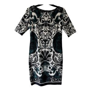 Dress Barn Camryn 3/4 Sleeve Sheath Midi Dress Size 10